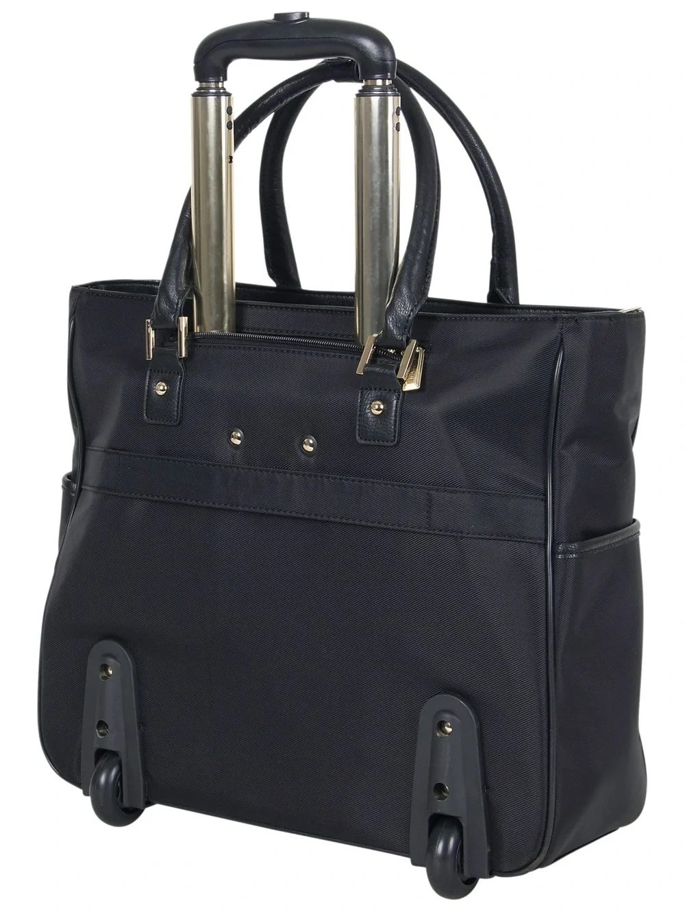 Kenneth Cole Black Laptop Tote with Gold Hardware